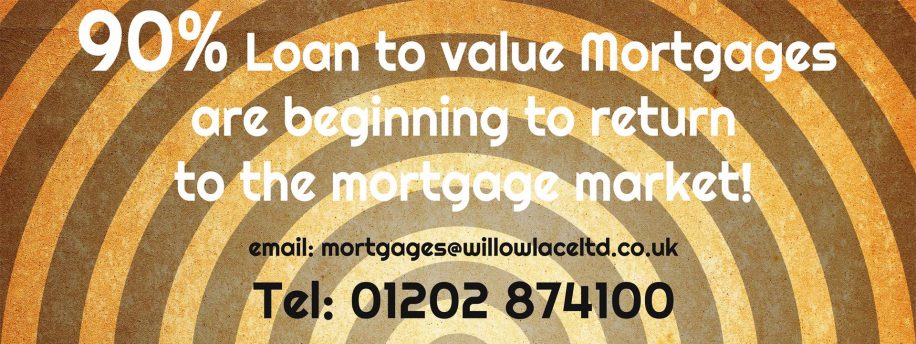 Willowlace News - 90% Loan to Value Mortgages are Beginning to Return to the Mortgage Market